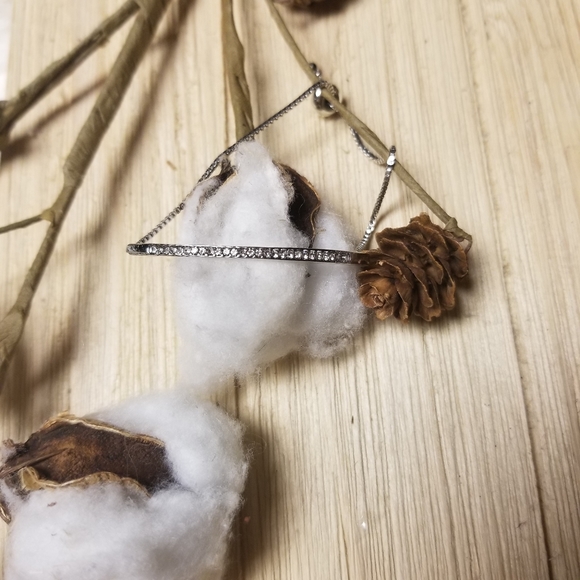 Pretty 18k GOLD plated Bracelet with CZ's in SILVER - Picture 7 of 11